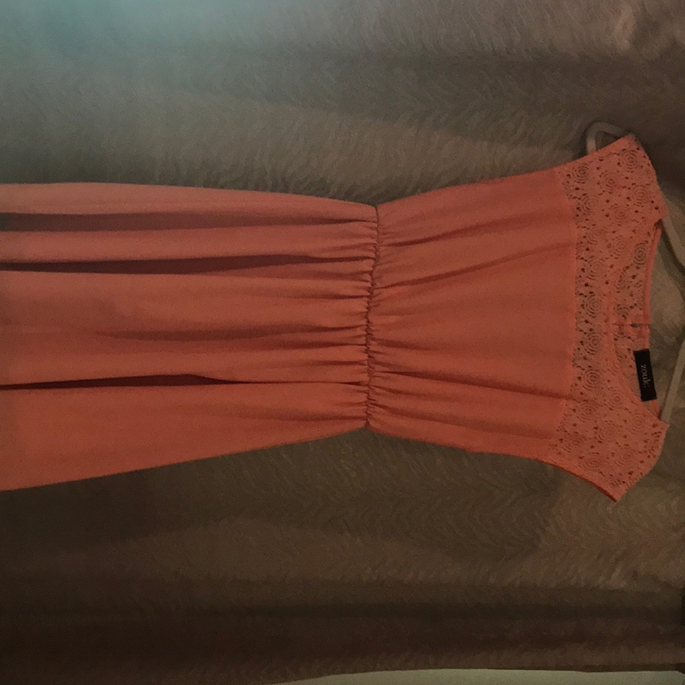 Coral dress